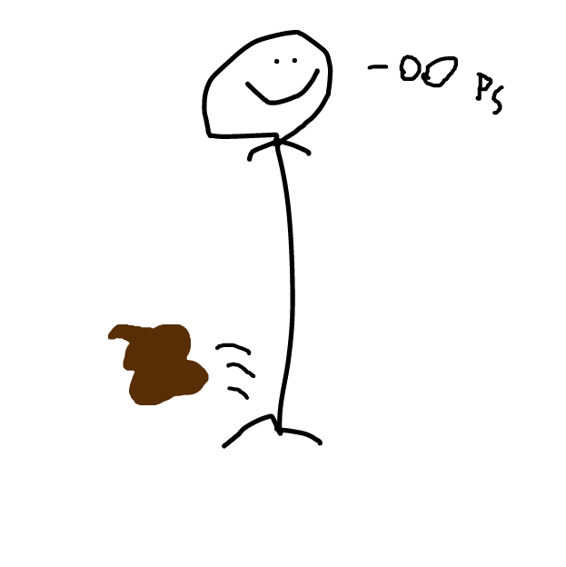 He did not make it to the bathroom in time. - Online Drawing Game Comic Strip Panel by Monkey_HugLuv