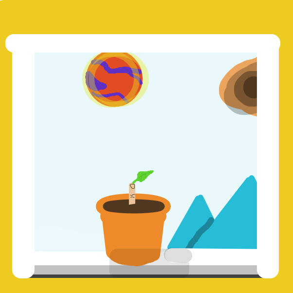 New plant growing in an alien world.
 - Online Drawing Game Comic Strip Panel by Enchilada 