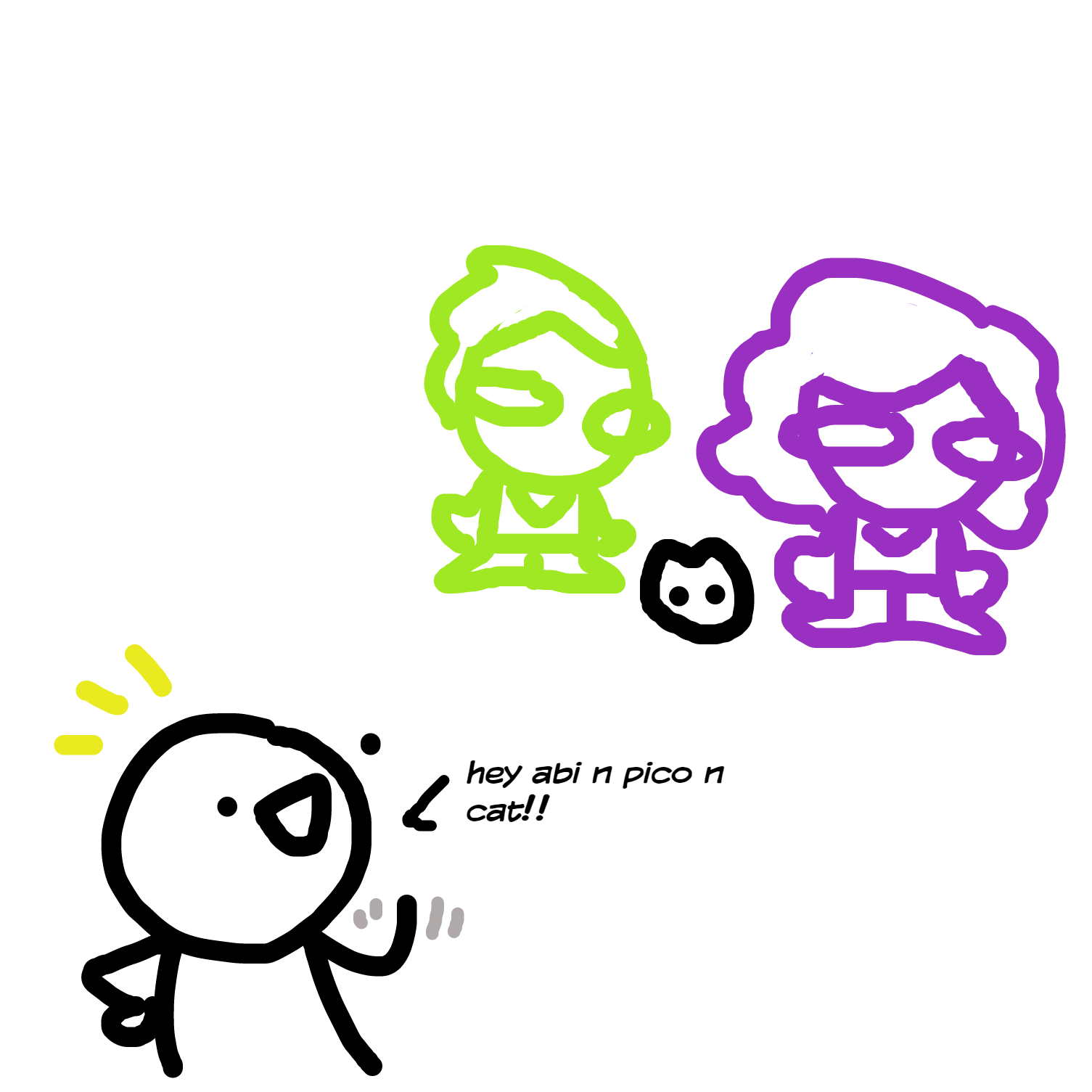 helloooooooooo - Online Drawing Game Comic Strip Panel by dummythiccc