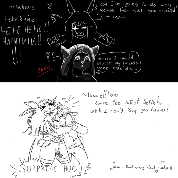 it happened because you're great - Online Drawing Game Comic Strip Panel by Mothbunita