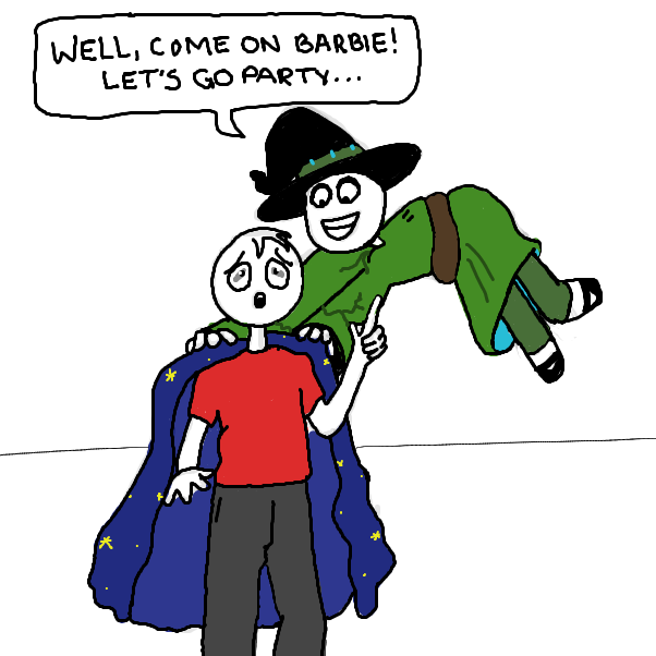 Drawing in Witch Doctor by damnedhippie