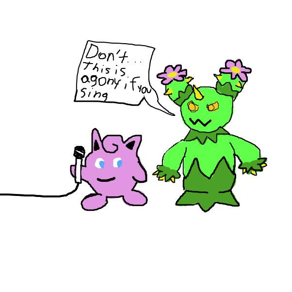 maractus tells jigglypuff to not annoy everything - Online Drawing Game Comic Strip Panel by SuperIced3