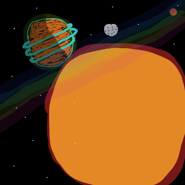 Drawing in unknown system by green cube