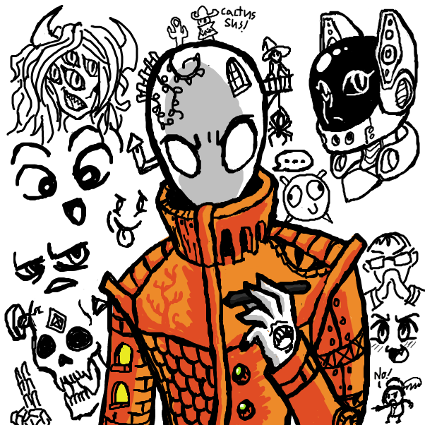 Still getting used to this drawing tablet stuff. Basically used this panel to practice with it. - Online Drawing Game Comic Strip Panel by SeanTrunks