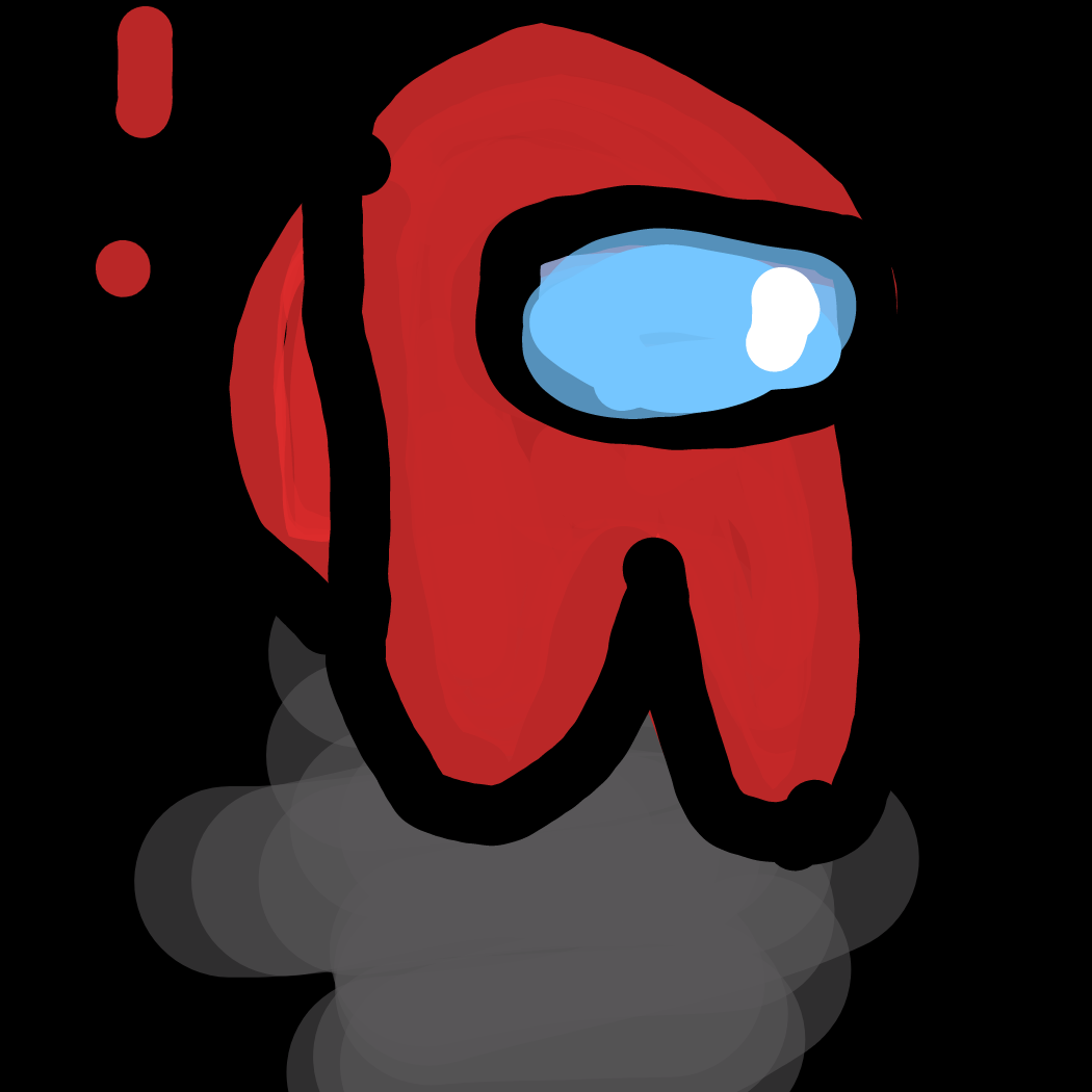 Drawing in Among us  by MyNamesAsh