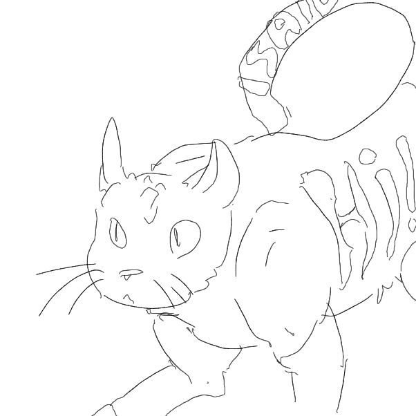 Drawing in cat by Kosolap