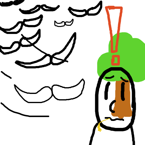 Drawing in The great mustache migration  by Stormy star