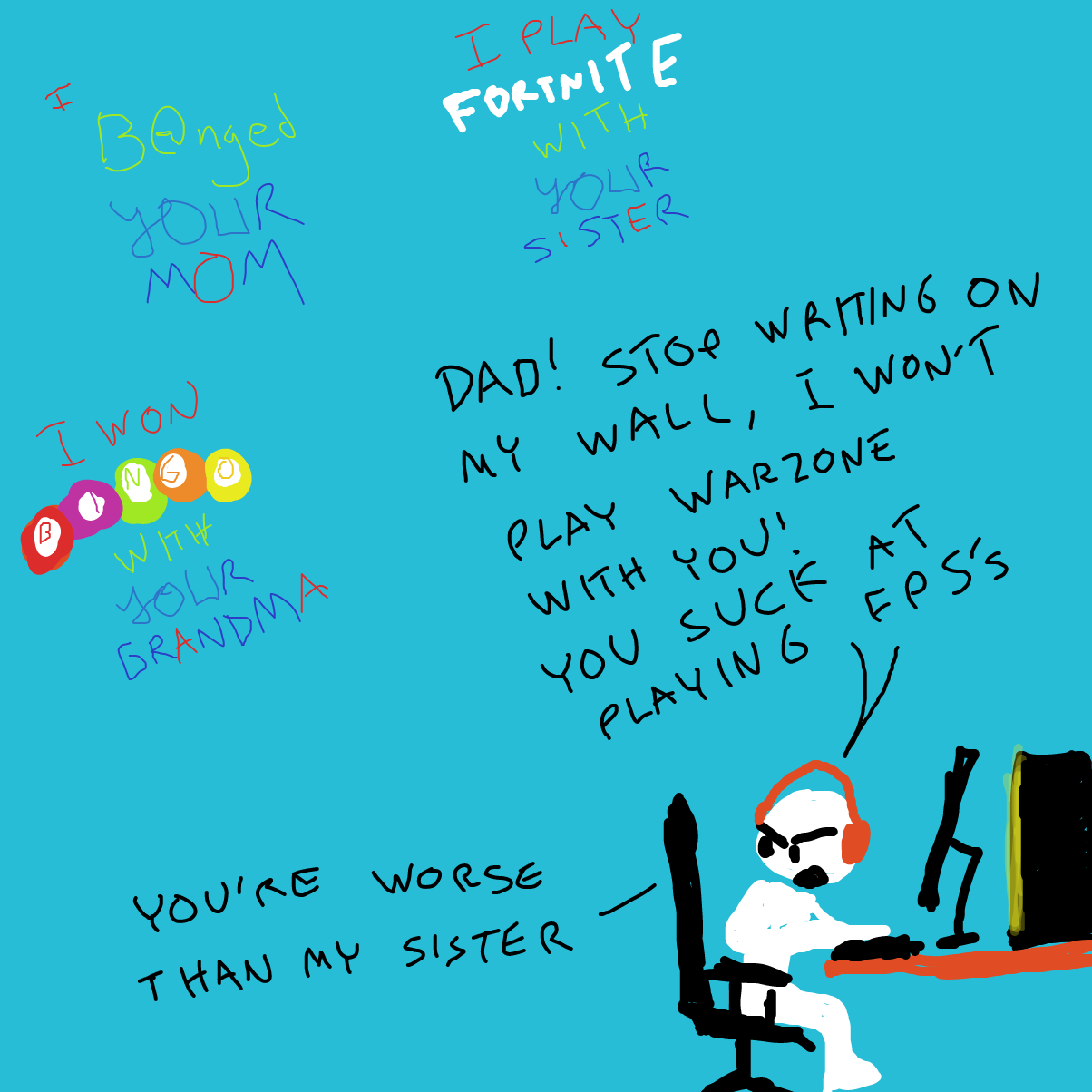  - Online Drawing Game Comic Strip Panel by Sabandija