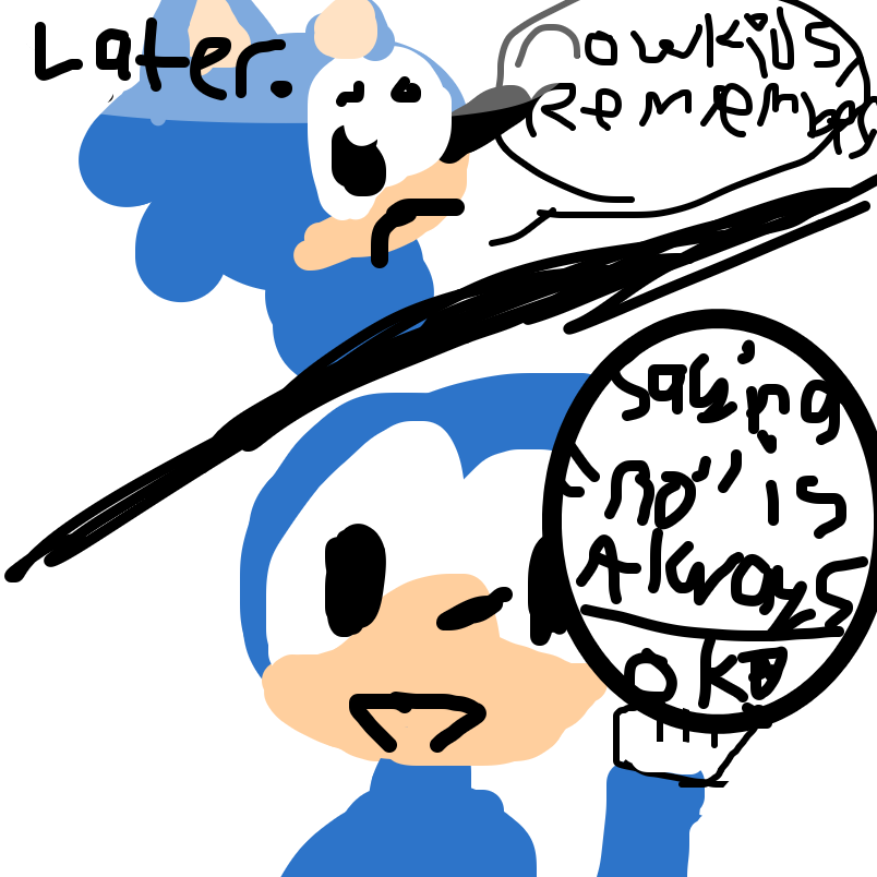 Ah the good old Sonic Says days... - Online Drawing Game Comic Strip Panel by EmoWeeb_the_Simp