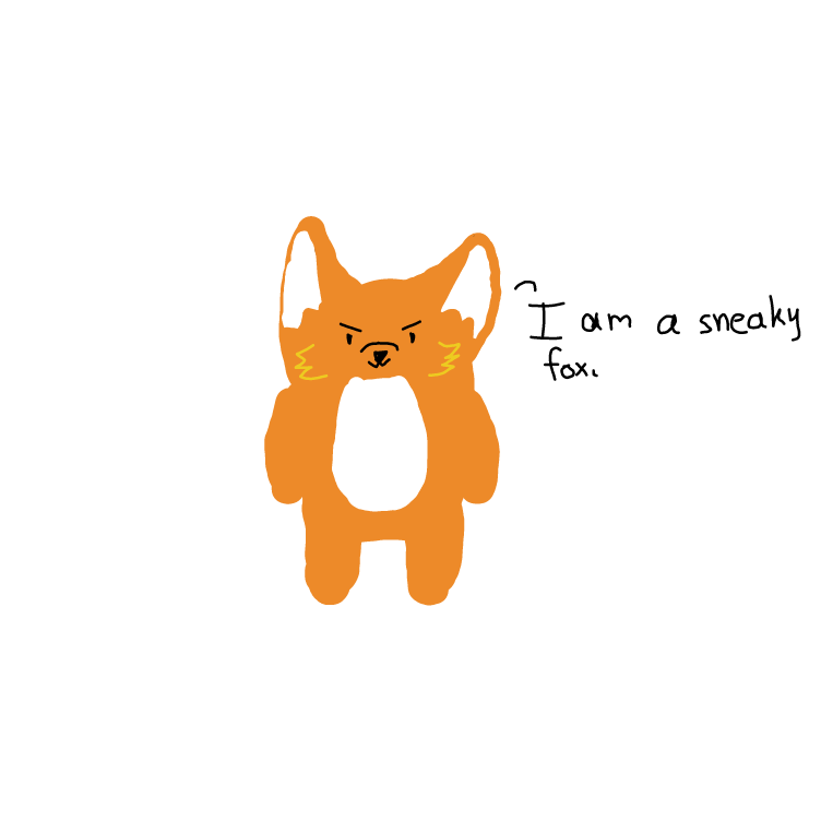Drawing in sneaky fox by uuhhuyyytgu