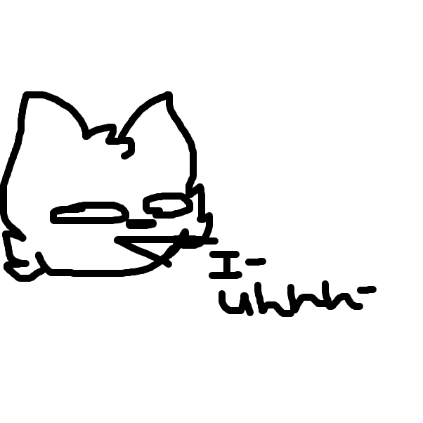 anthro animal character saying "I- uhhh-" before saying "E" in a confused way - Online Drawing Game Comic Strip Panel by SwapSansSimp