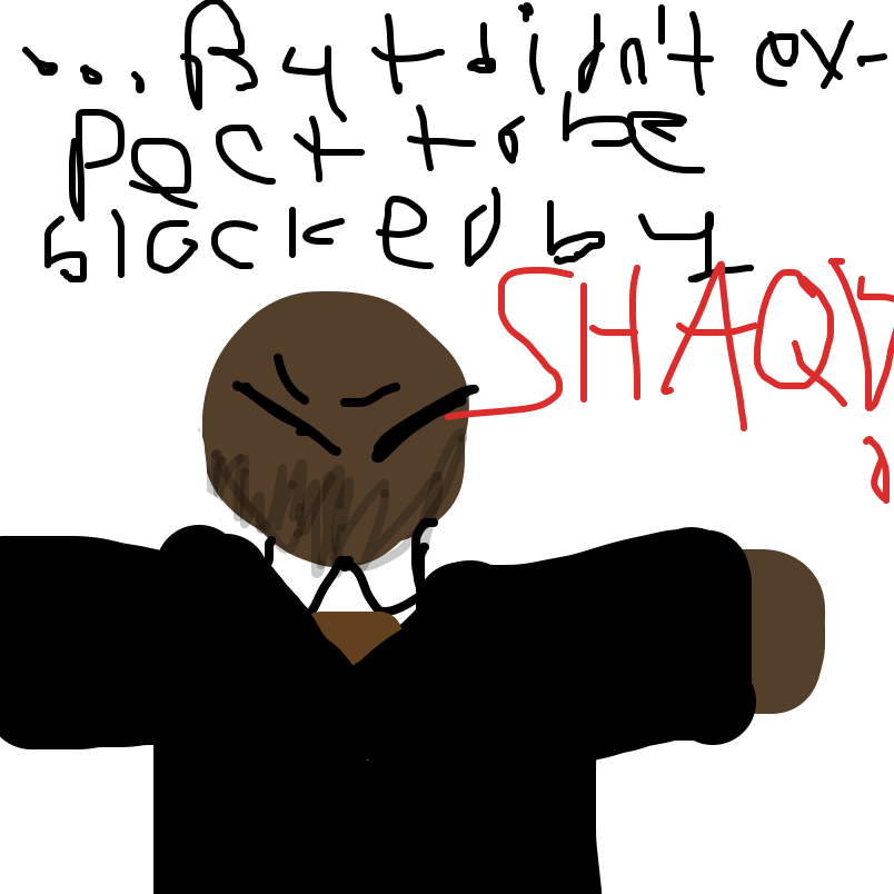 next lyric “...who had proceeded to open up a can of shaq-fu(when aaron carter came out of the blue)” - Online Drawing Game Comic Strip Panel by EmoWeeb_the_Simp