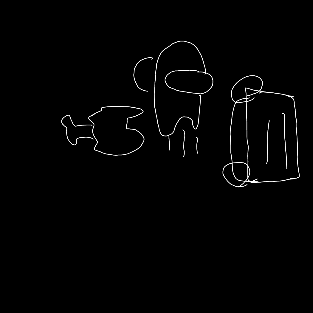 Drawing in super poopy among us by MyNamesAsh