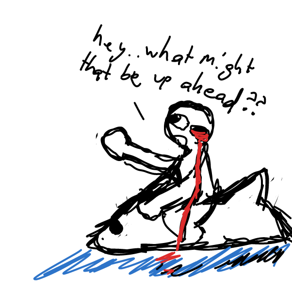 Drawing in The tiger shark search by Hollow