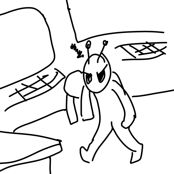 Drawing in The Cave Monster by SeanTrunks