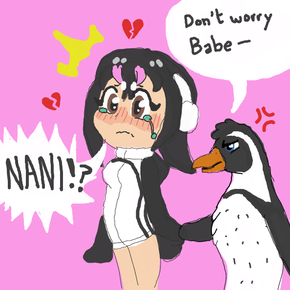 If you don't know about Grape the penguin look it up. He's what this made me think of - Online Drawing Game Comic Strip Panel by Aesthetic Bagel