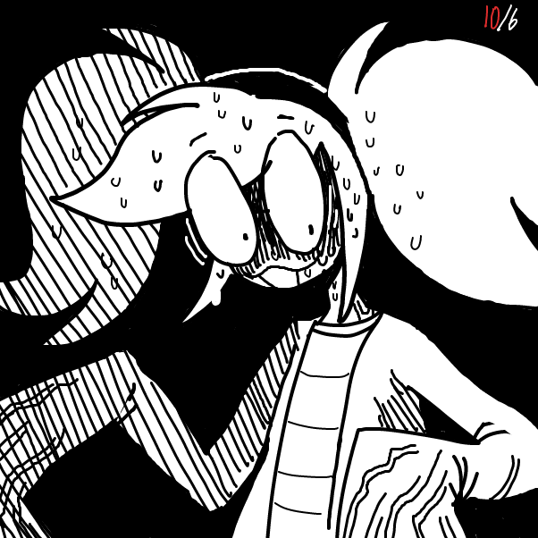 Drawing in Finish the sentence (SDRAWKCAB) by Chumky