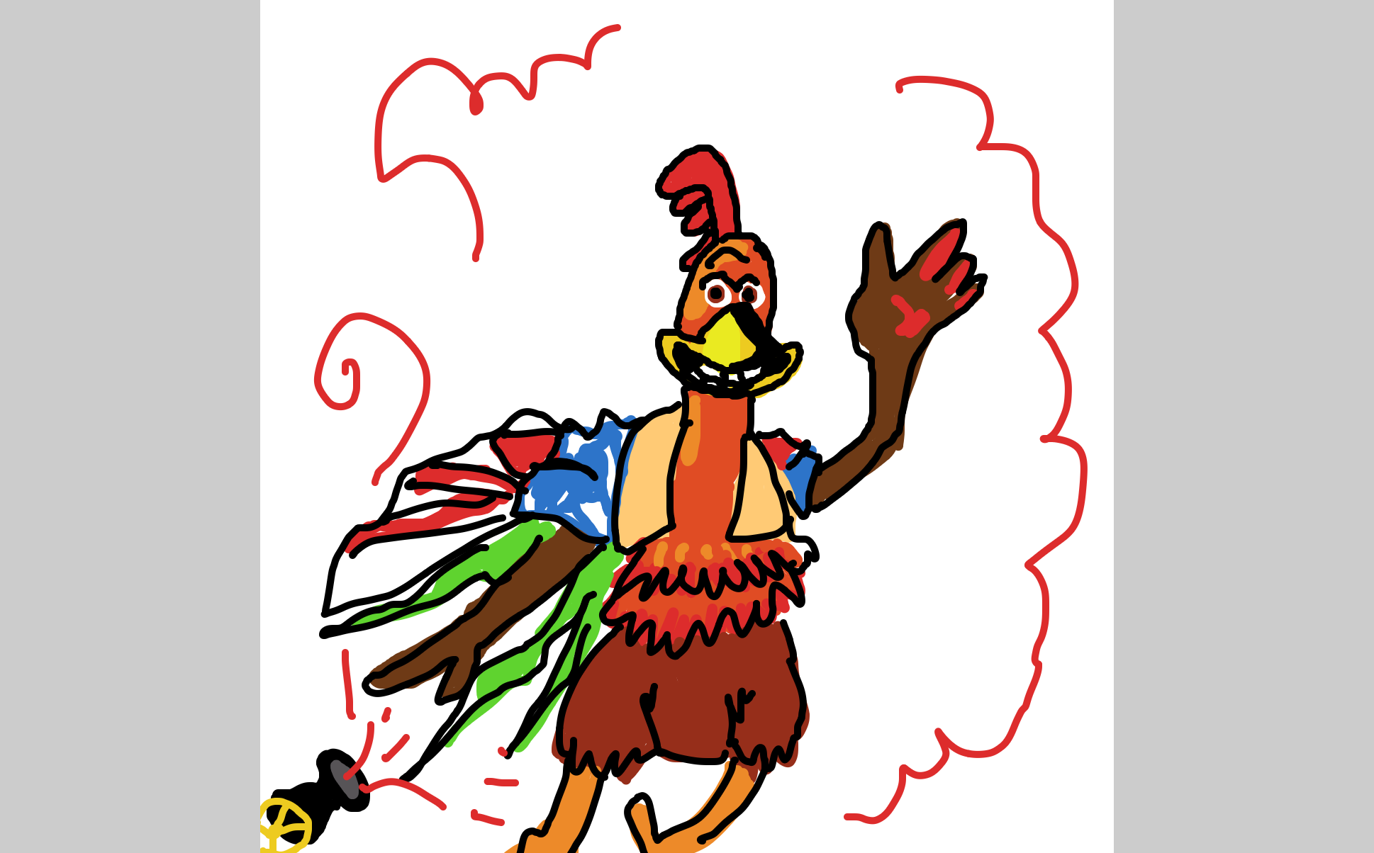  - Online Drawing Game Comic Strip Panel by Builby