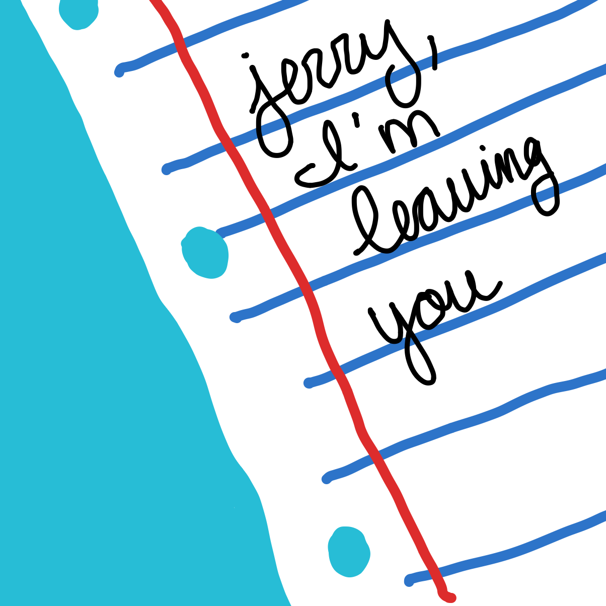 Fish finds note - Online Drawing Game Comic Strip Panel by Builby