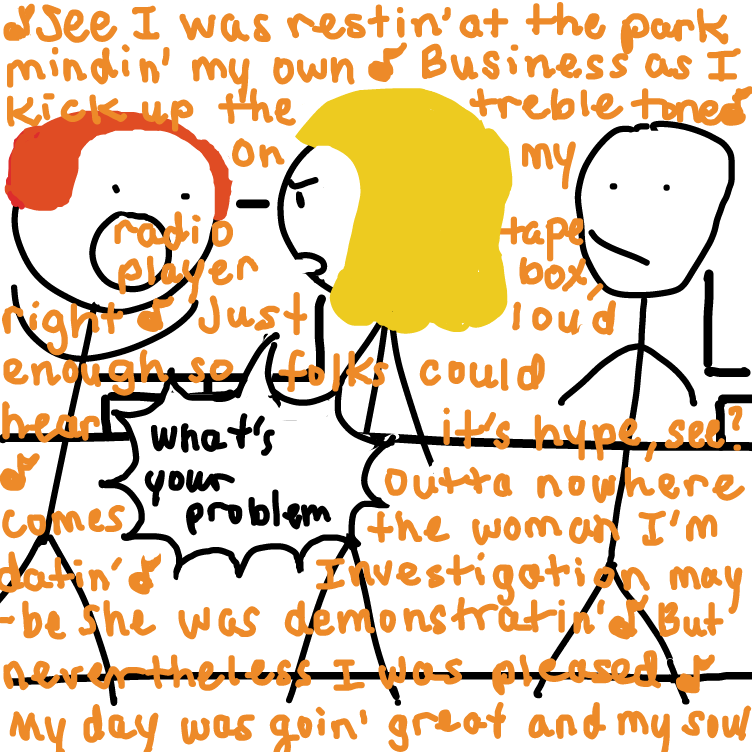 Drawing in Working at a pizza place by nooz