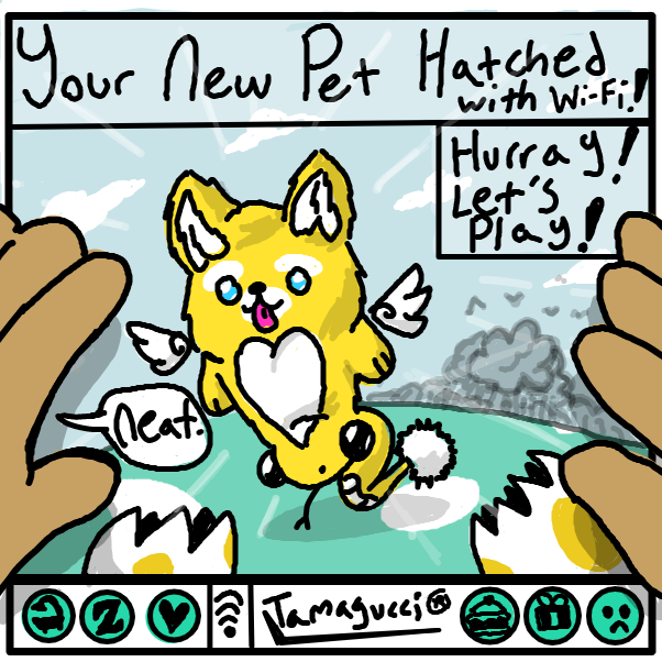 Drawing in Virtual Pet 3 by xavvypls