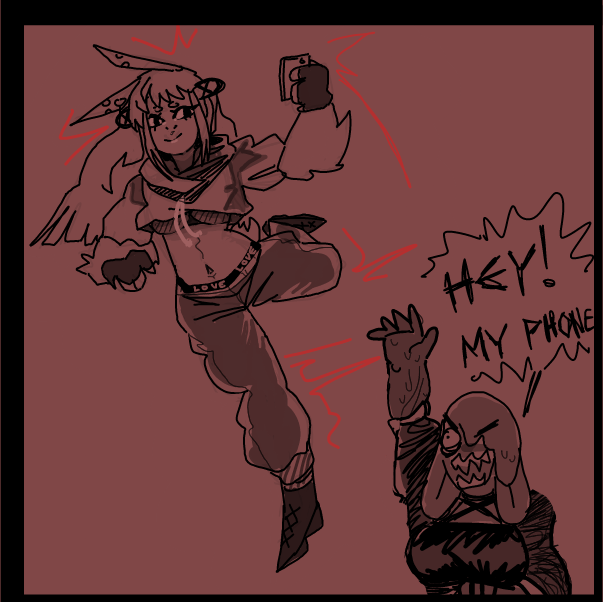  - Online Drawing Game Comic Strip Panel by Mothbunita