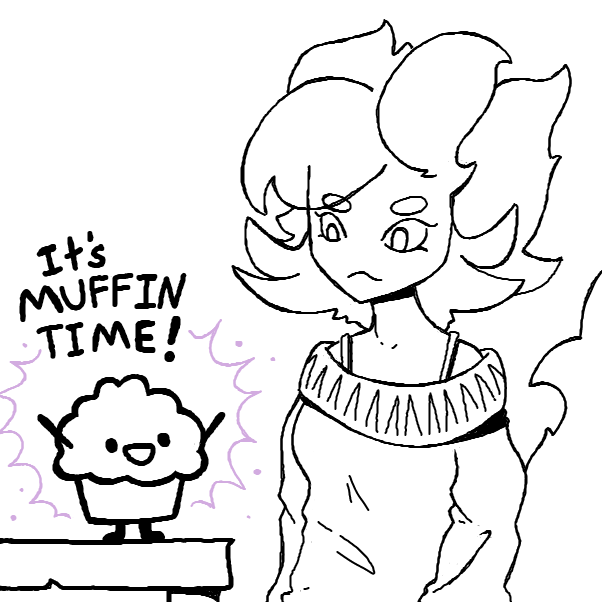 have you had a muffin today? - Online Drawing Game Comic Strip Panel by Cheddar Teeth