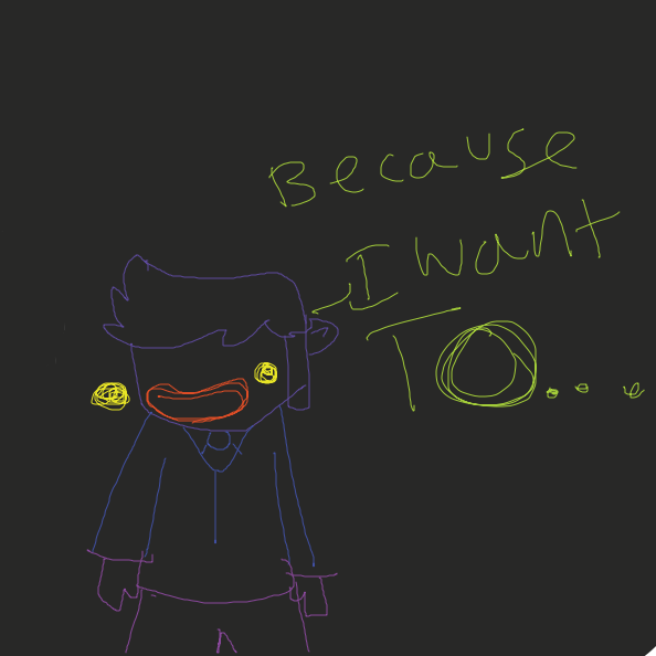 Drawing in A Hard Choice by BaconKid