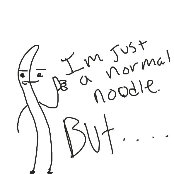 Drawing in Noodle man?! by BaconKid
