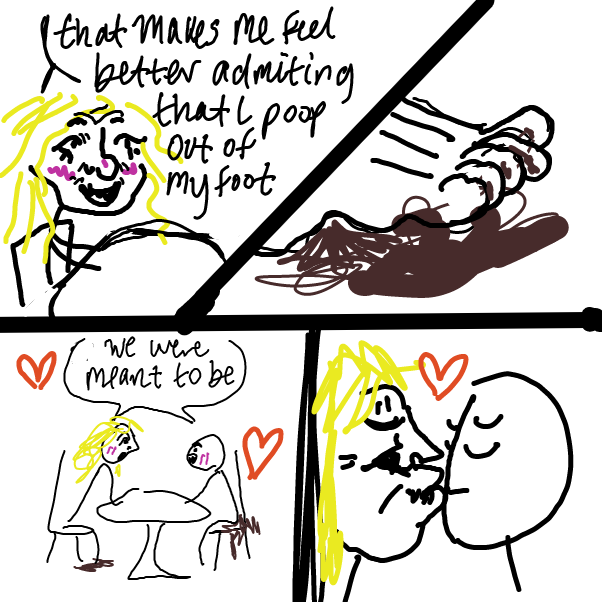 Drawing in Using the bathroom by delaruney