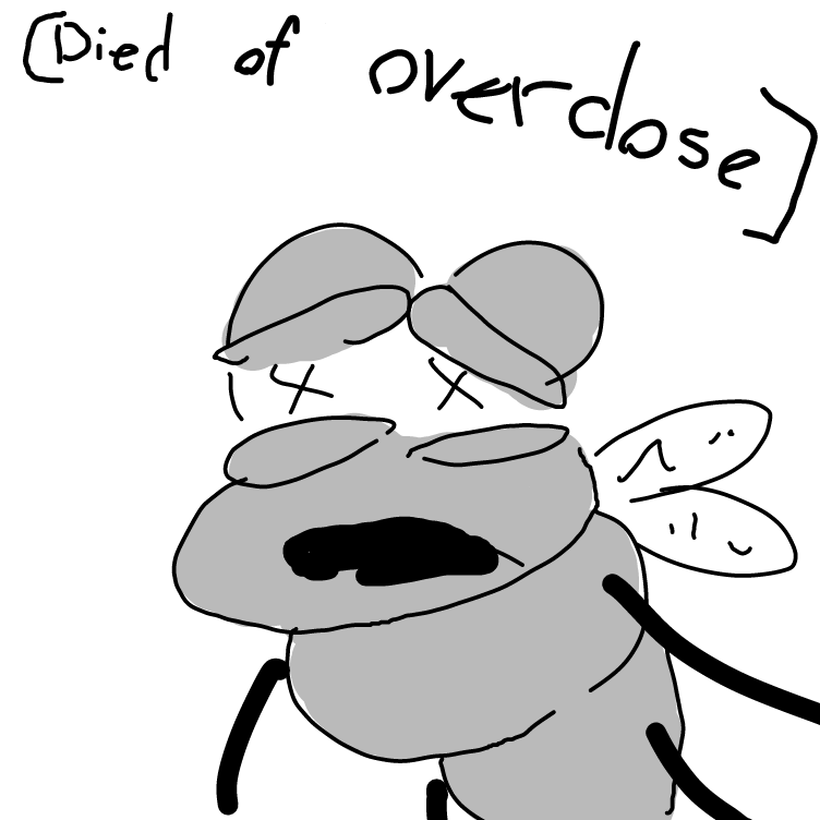 Drawing in Getting His Fix by pewpew