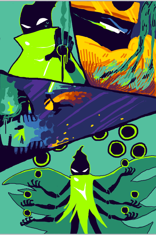  - Online Drawing Game Comic Strip Panel by Chumky