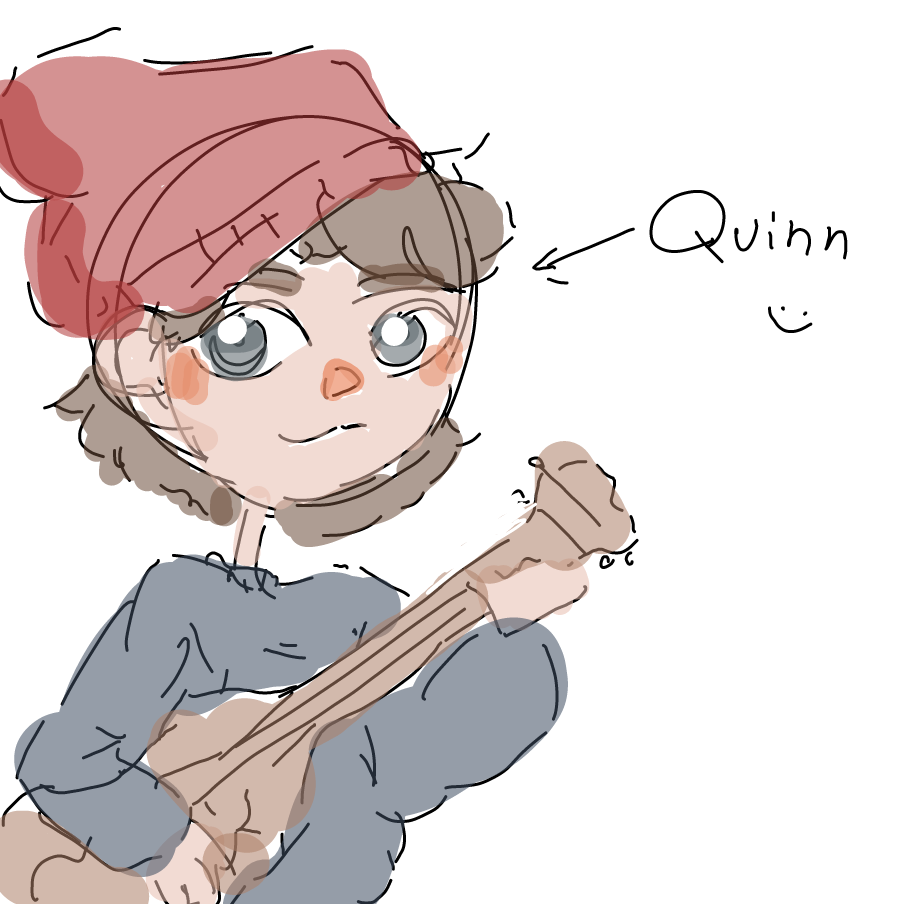 soft guitar boy:) - Online Drawing Game Comic Strip Panel by viv !