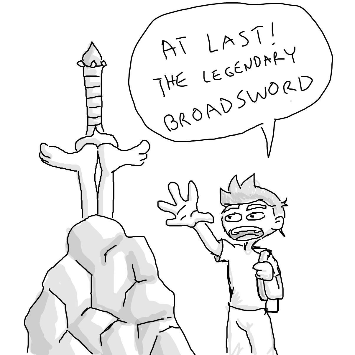 Drawing in broadsword by Sabandija