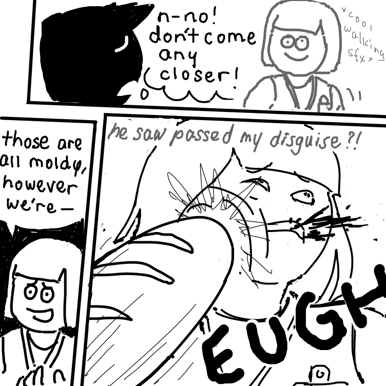 he didn't

also im sorry this is really dumb lmao - Online Drawing Game Comic Strip Panel by nooz