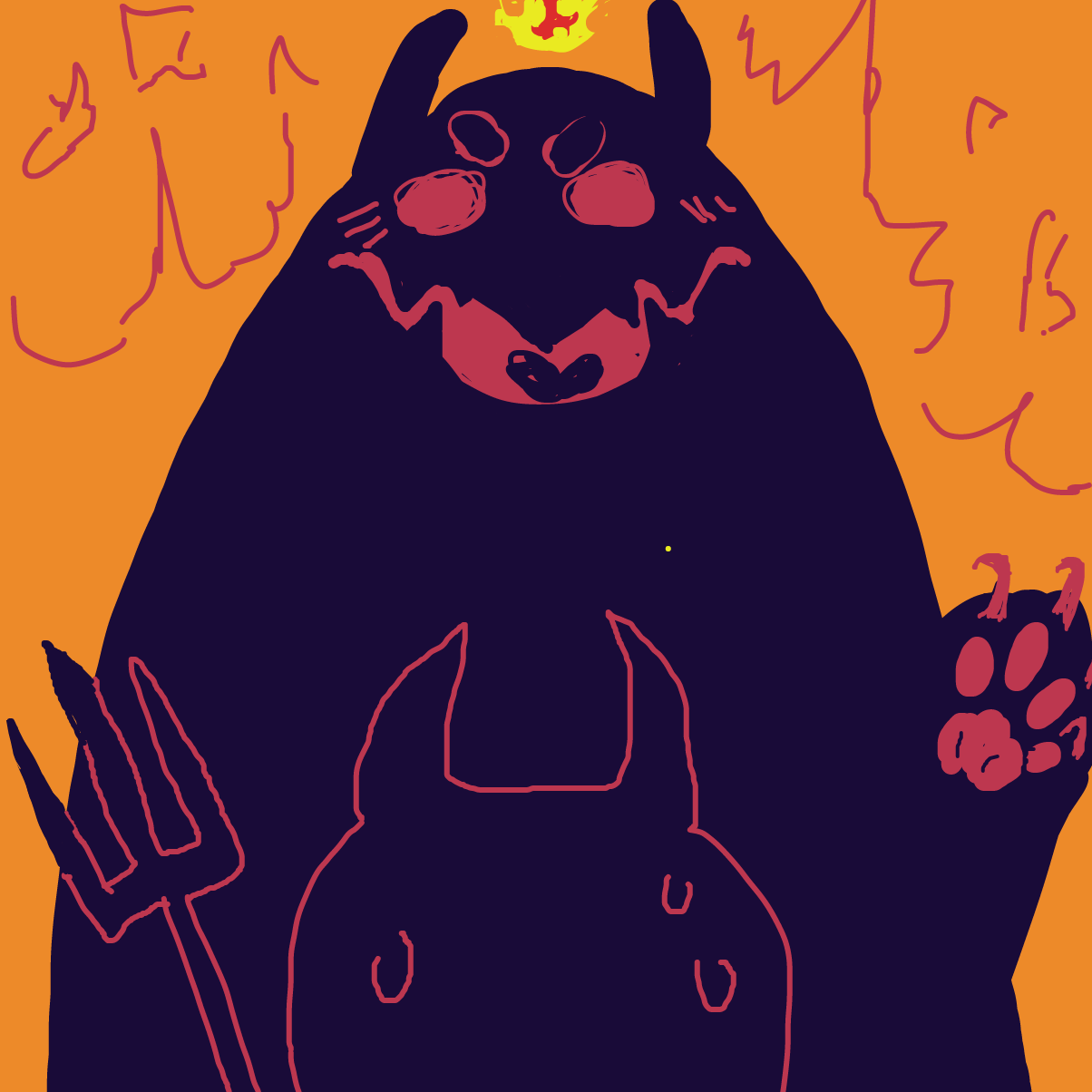 Drawing in little demon by dumbrump