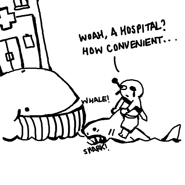 Drawing in The tiger shark search by nis