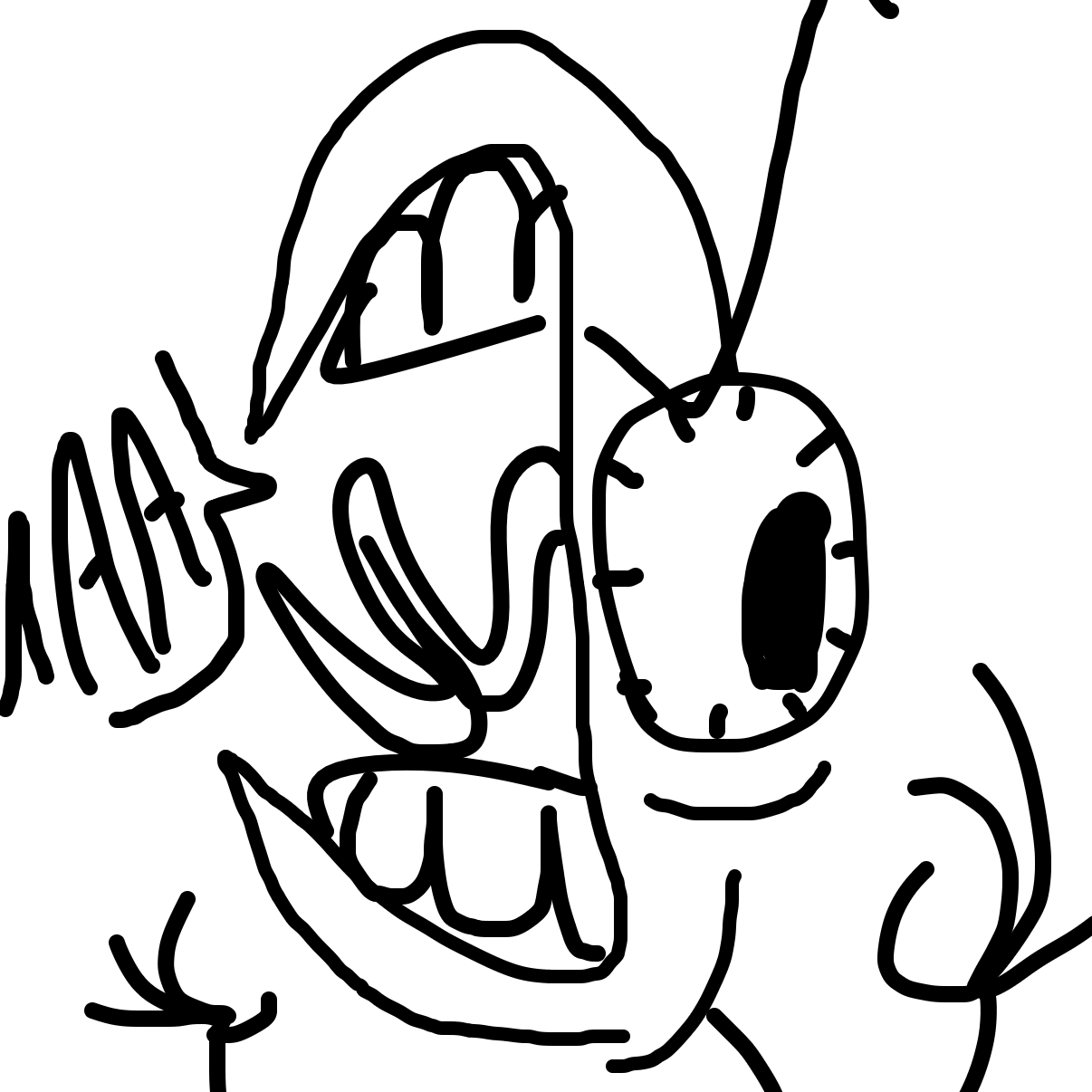 le funy screm - Online Drawing Game Comic Strip Panel by garfeldthecat2
