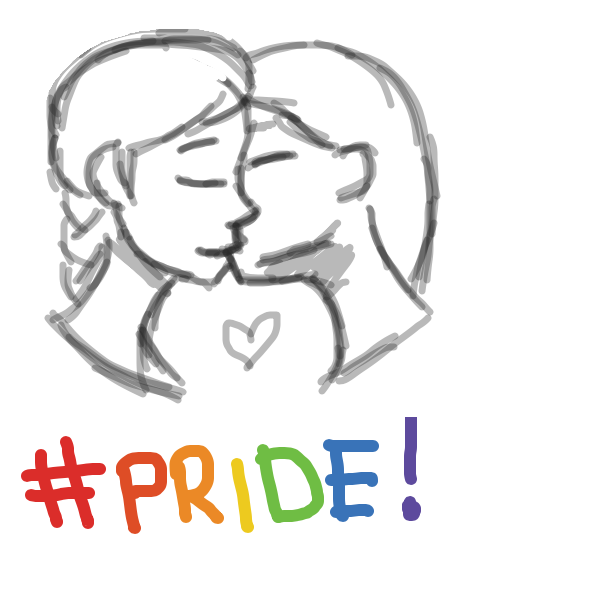 Drawing in happy pride month! by @Thirza_sketch_book