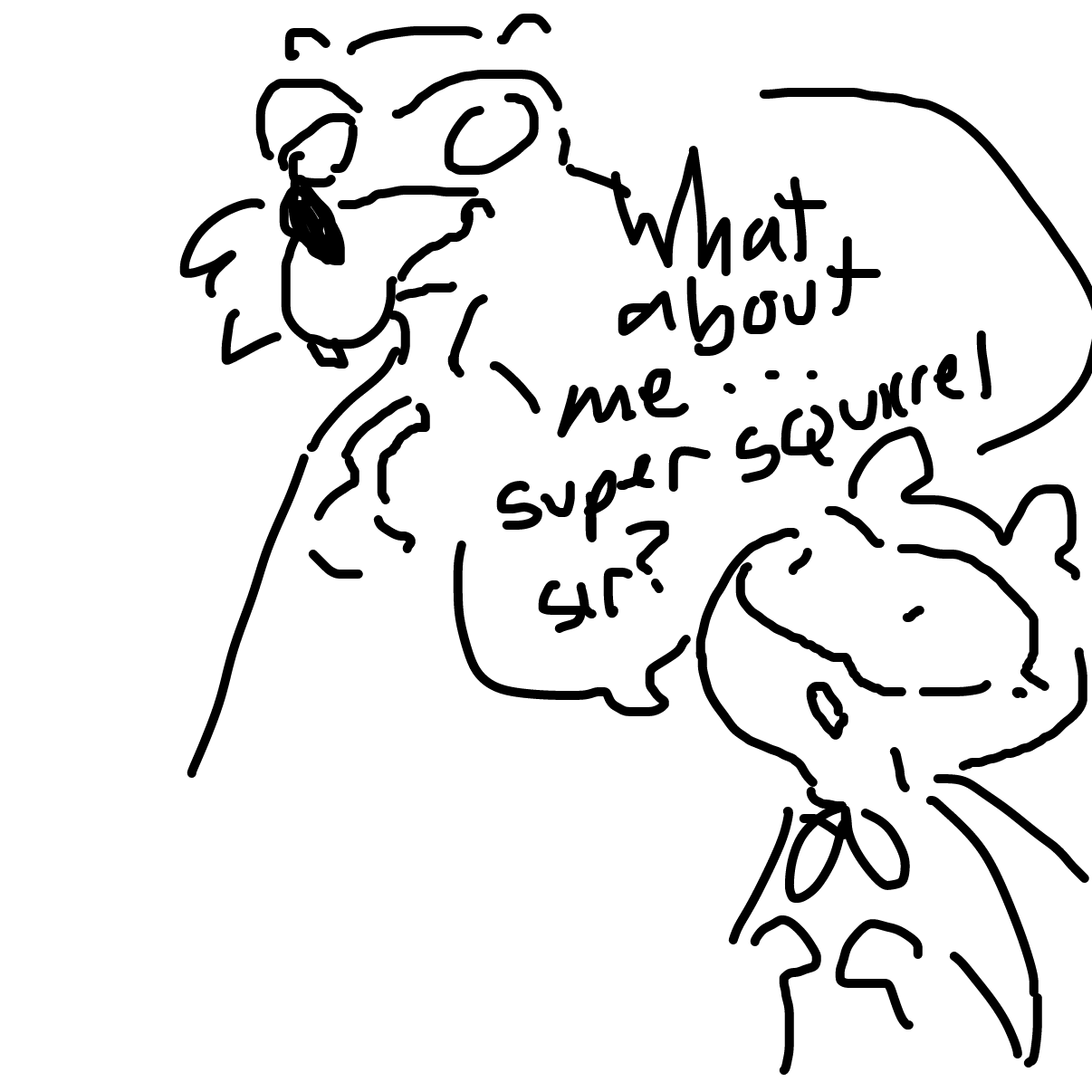 Drawing in Captain chipmunk saves the day by Dragonblitzx