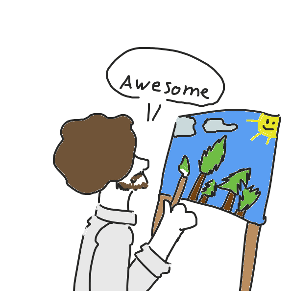 Drawing in Trees by Zipperino