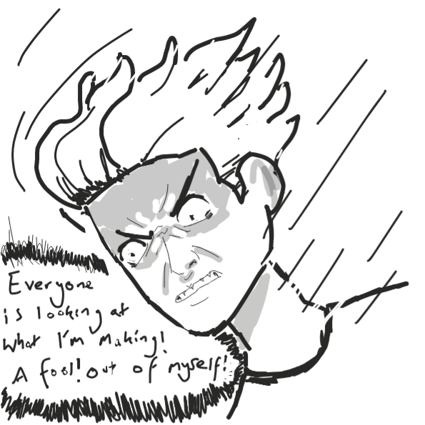 I MUST DO SOMETHING - Online Drawing Game Comic Strip Panel by ham