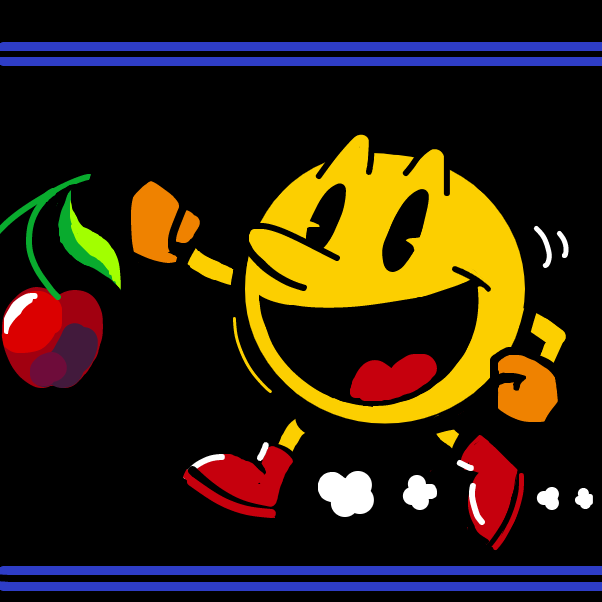 aw shit here comes pac-man - Online Drawing Game Comic Strip Panel by 🔲