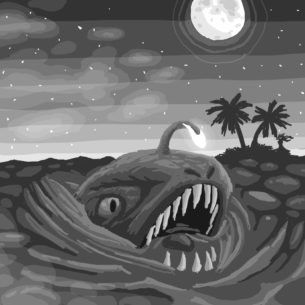 Drawing in Draw something inspired by the music below by SeanTrunks