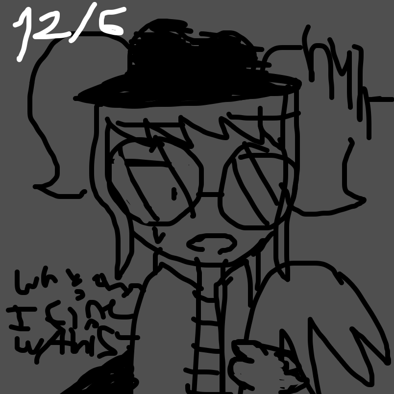 Drawing in Finish the sentence (SDRAWKCAB) by EmoWeeb_the_Simp