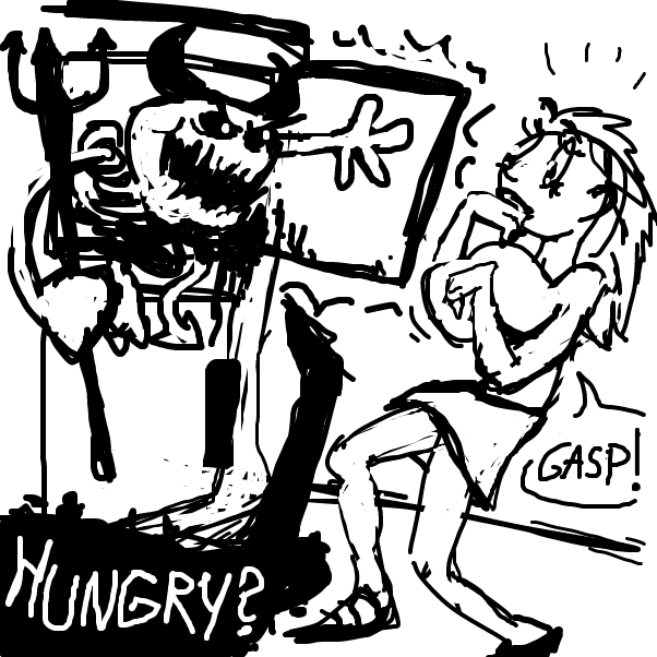 the devil! - Online Drawing Game Comic Strip Panel by Peyocay