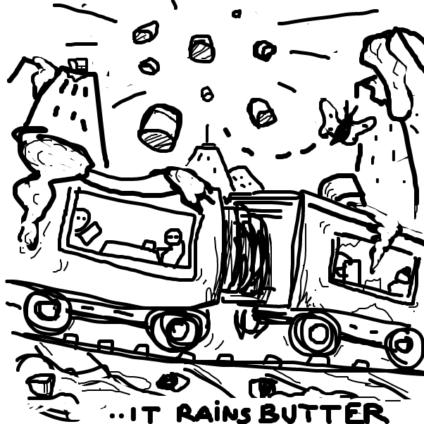 i can't believe it's butter - Online Drawing Game Comic Strip Panel by Peyocay