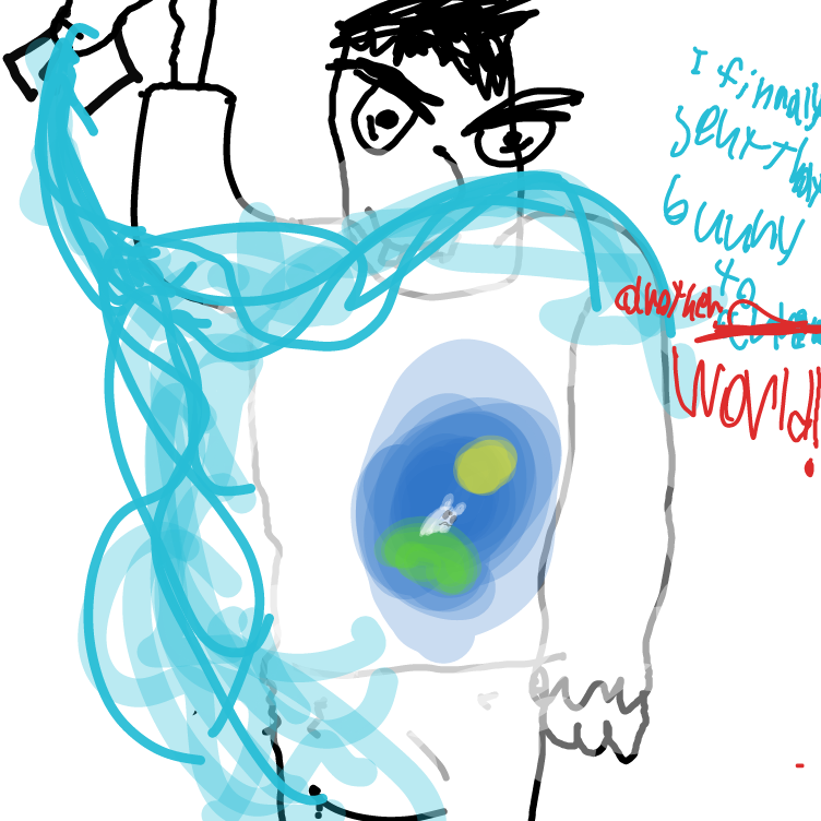 If this mirror were clearer I'd be standing so tall.. - Online Drawing Game Comic Strip Panel by Stormy star