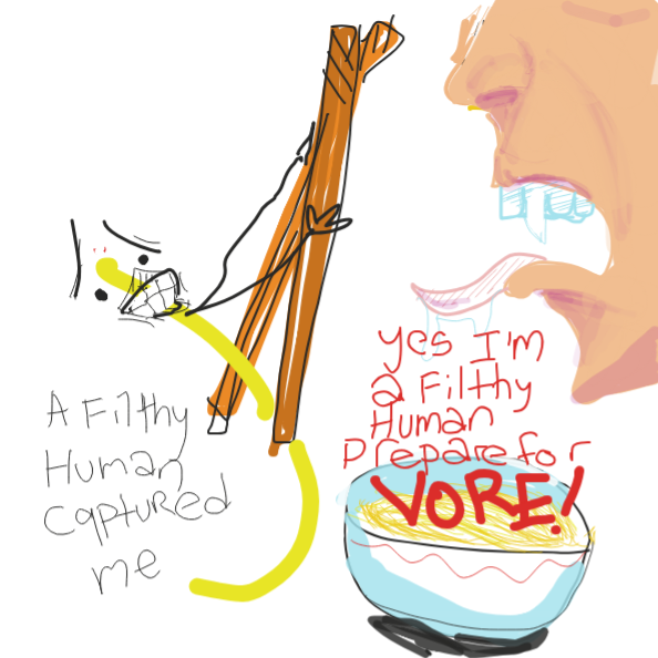 "PREPARE FOR VORE" - Online Drawing Game Comic Strip Panel by kurocartoonist