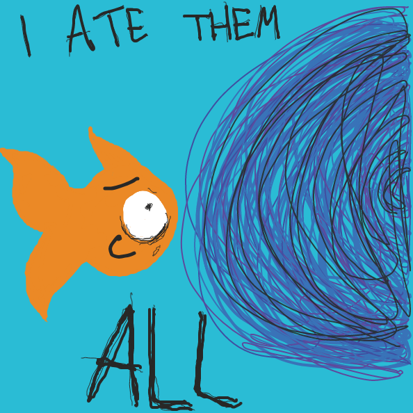 Drawing in Ep 1 fish life by AshleyValkyrie 